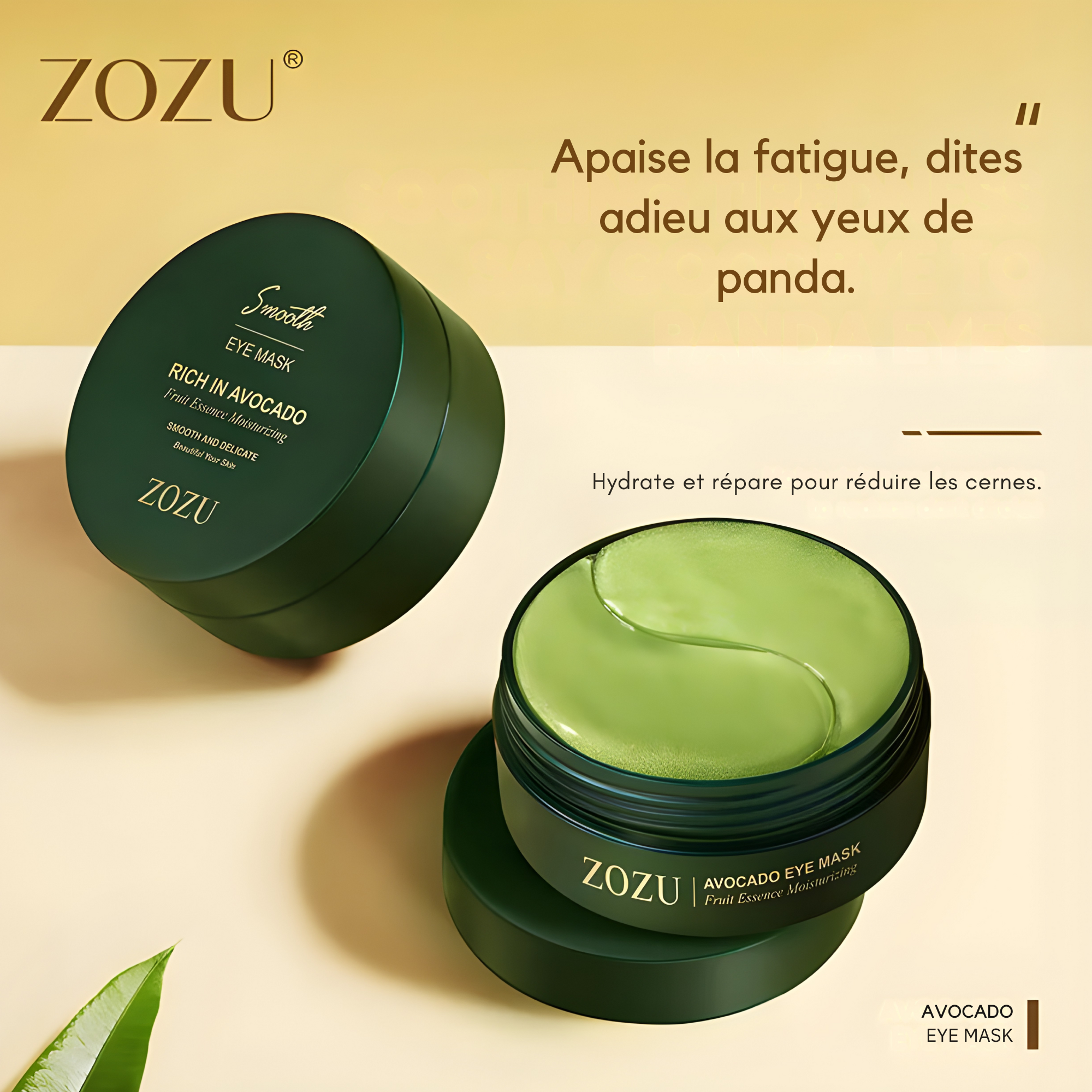 Patchs Yeux Hydrogel ZOZU Avocat