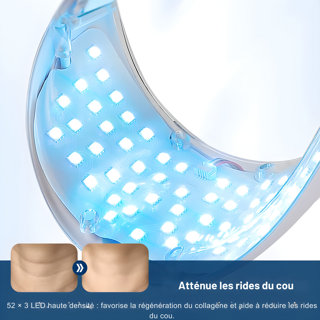 Masque LED pour les rides du cou