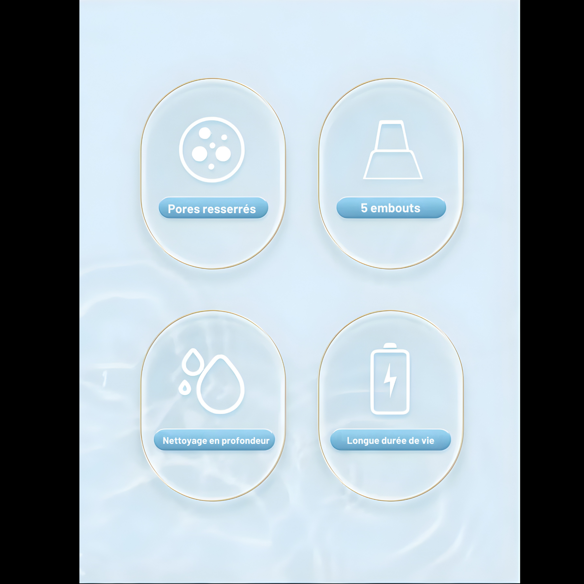 Aspirateur Points Noirs Électrique– Nettoyeur de Pores 3 Modes avec Embouts