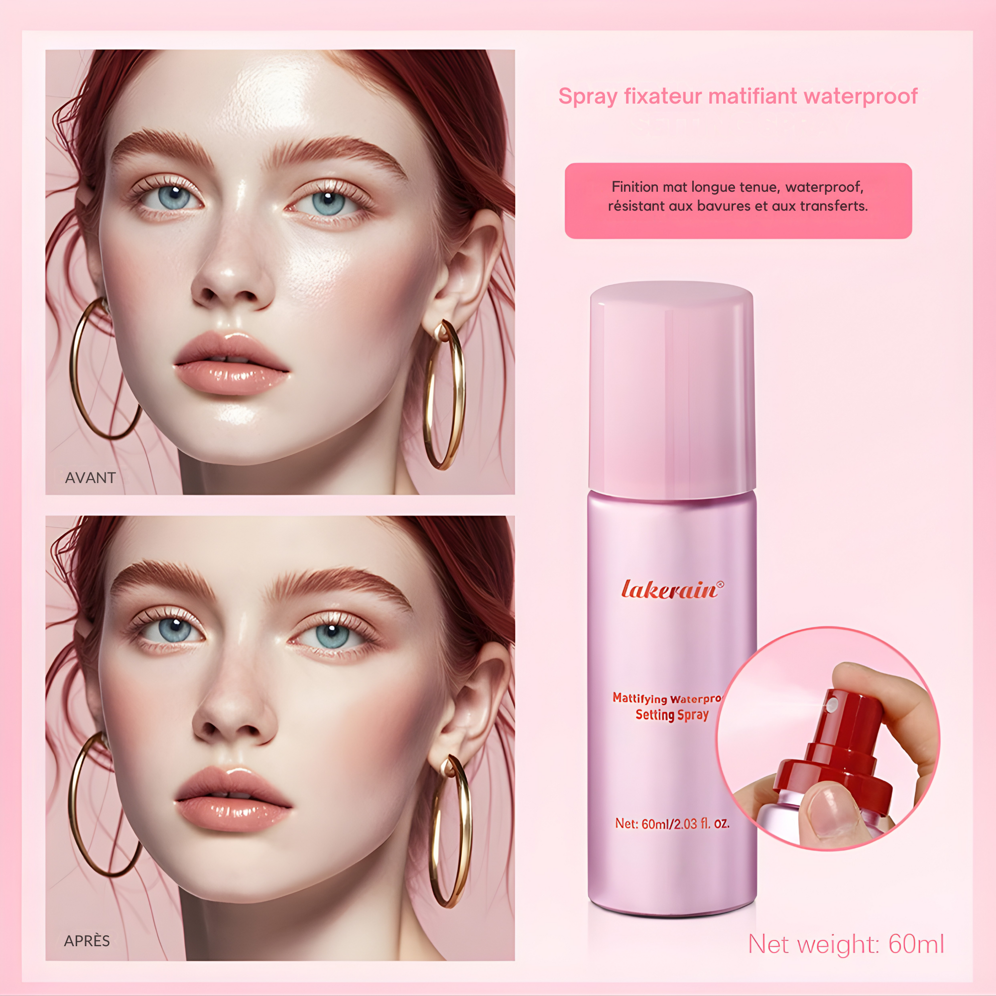 Spray Fixateur Mat & Imperméable Lakerain
