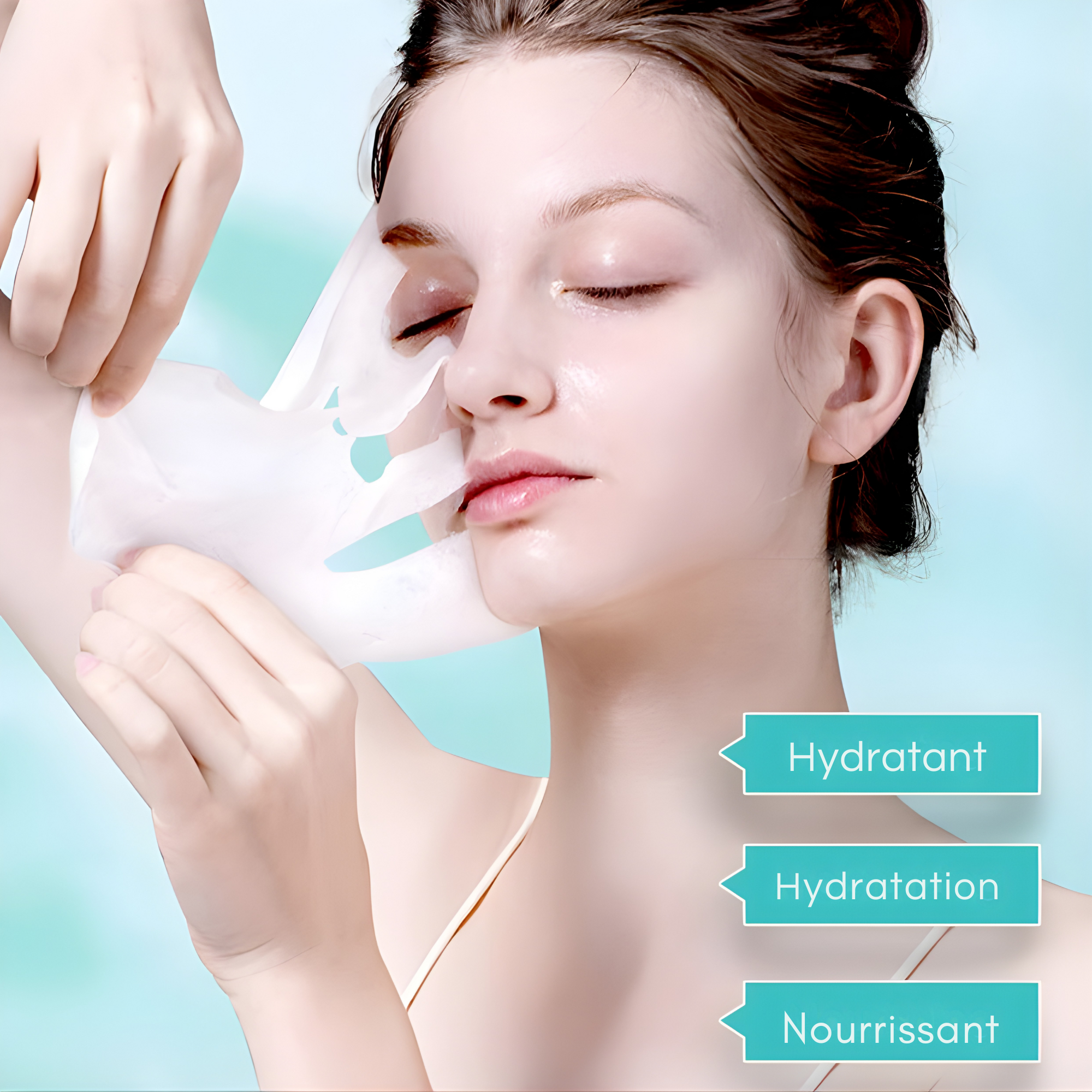 Masques Visage Acide Hyaluronique (Lot de 10)