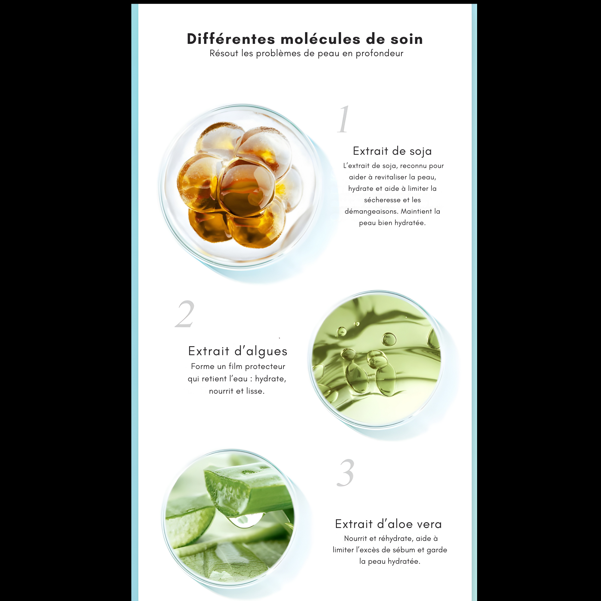 Masques Visage Acide Hyaluronique (Lot de 10)