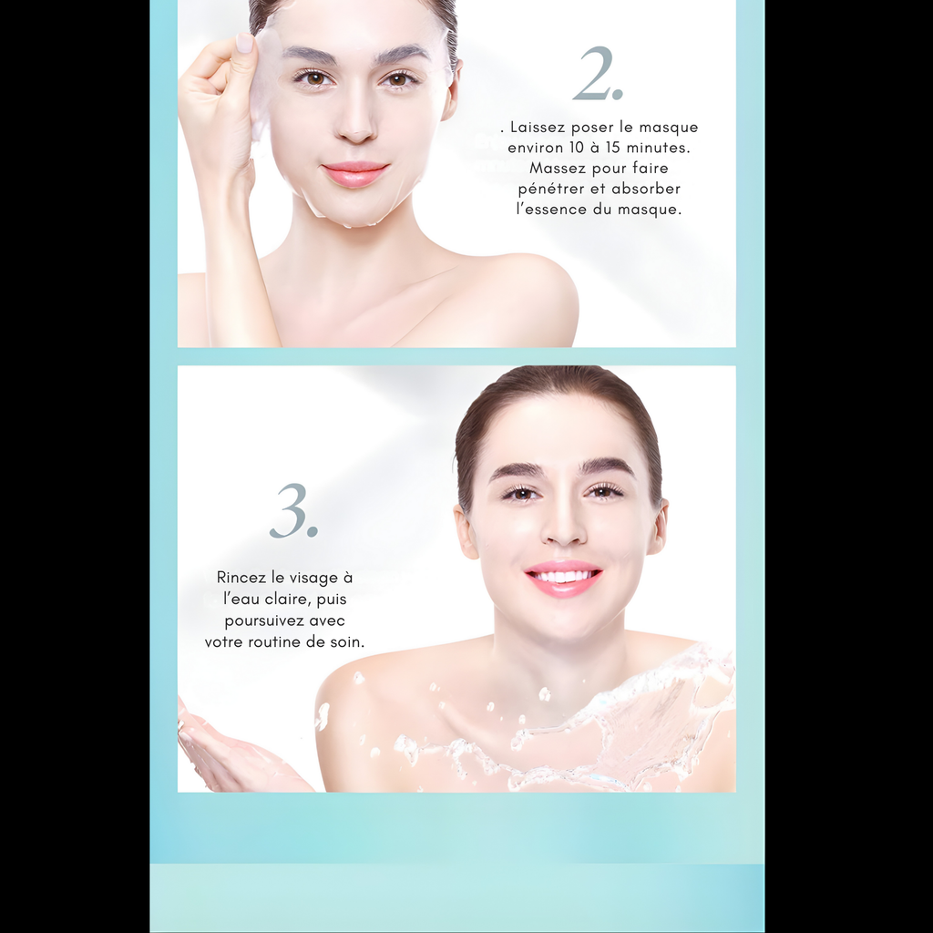 Masques Visage Acide Hyaluronique (Lot de 10)