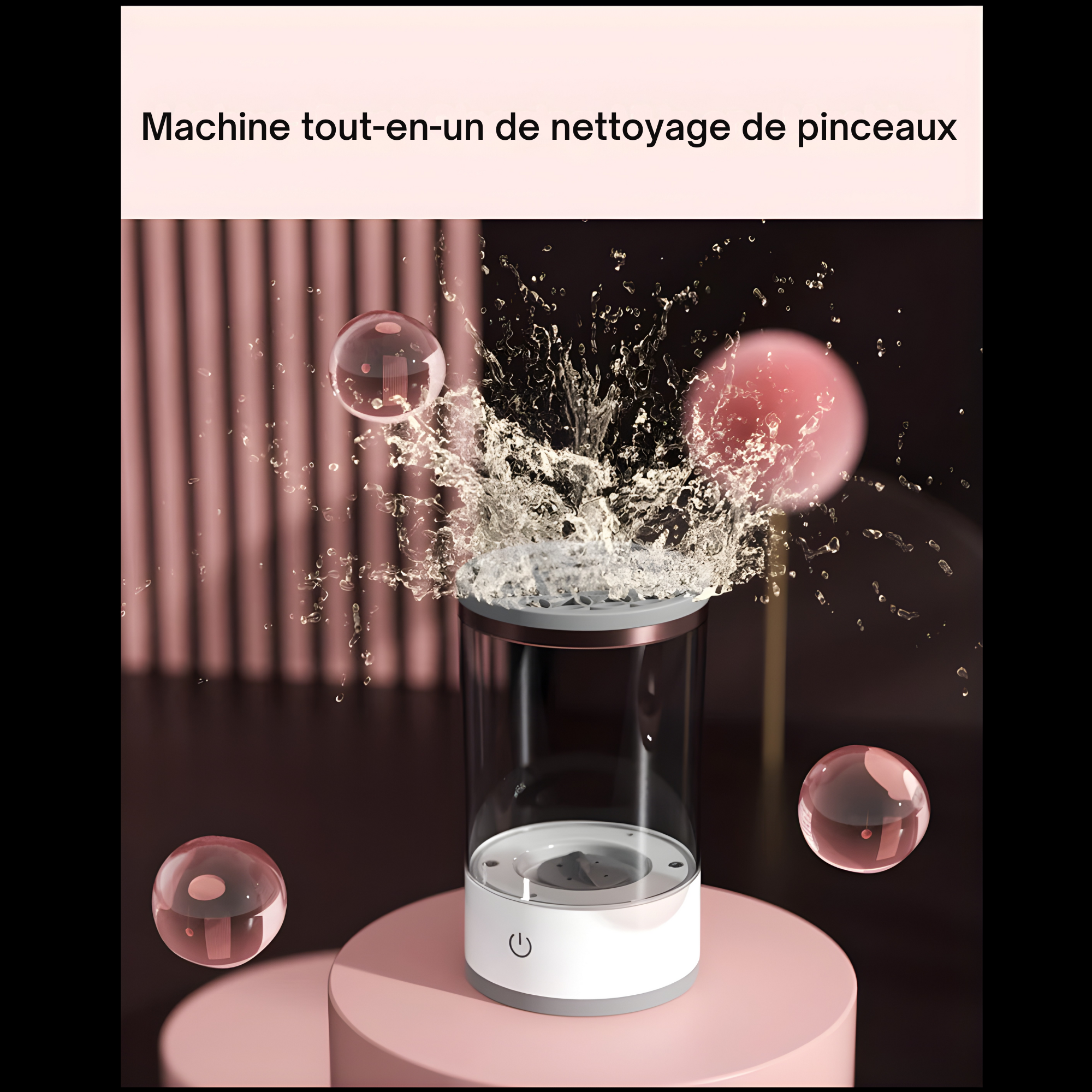 Nettoyeur de Pinceaux de Maquillage Électrique USB