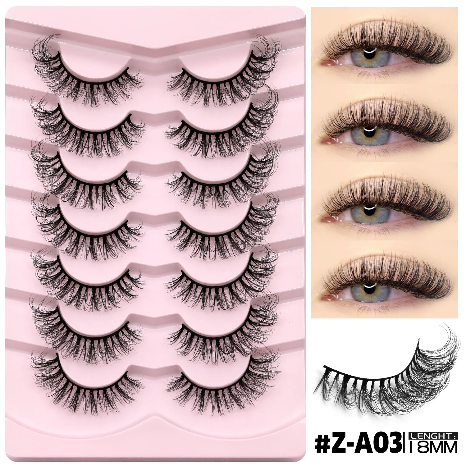 Faux Cils 3D Cat-Eye