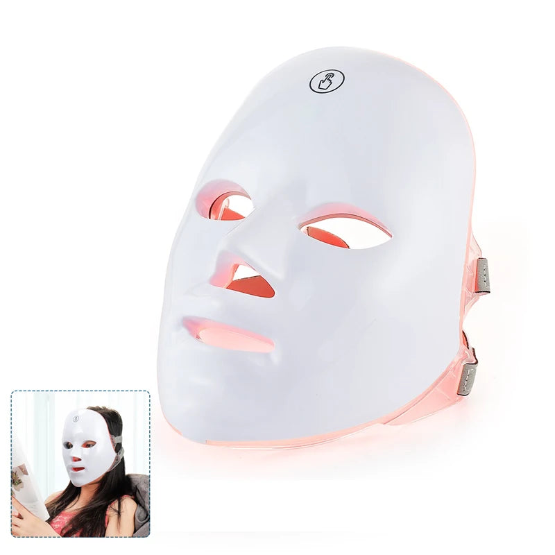 Masque LED Visage Rechargeable | Soin Professionnel Anti-Âge et Éclat