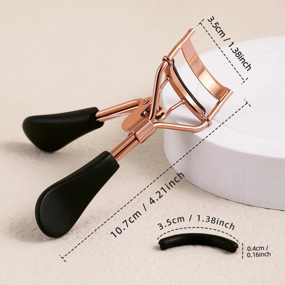 Recourbe-cils en acier inoxydable