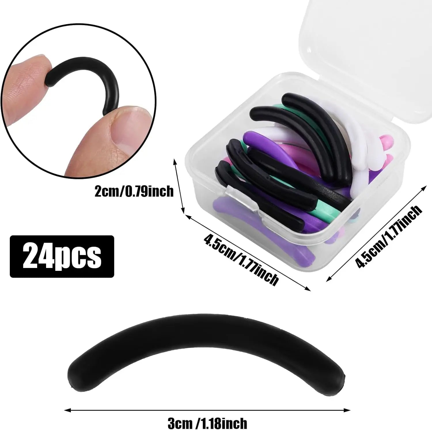 Recharges Recourbe-cils en Silicone (24 pcs)