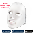 Masque LED Visage Rechargeable | Soin Professionnel Anti-Âge et Éclat