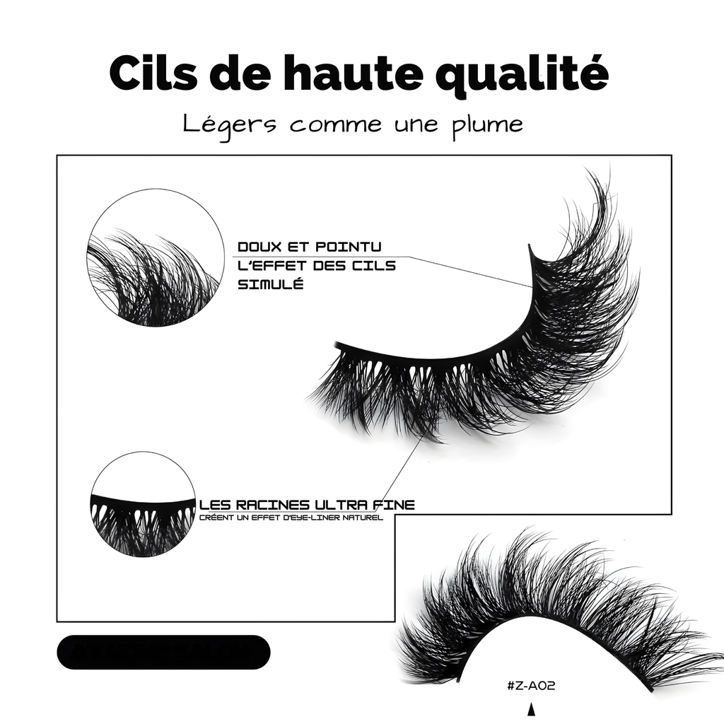 Faux Cils 3D Cat-Eye