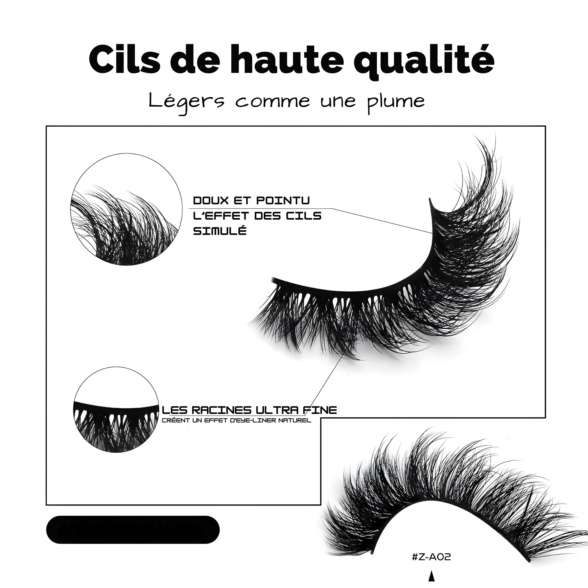 Faux Cils 3D Cat-Eye