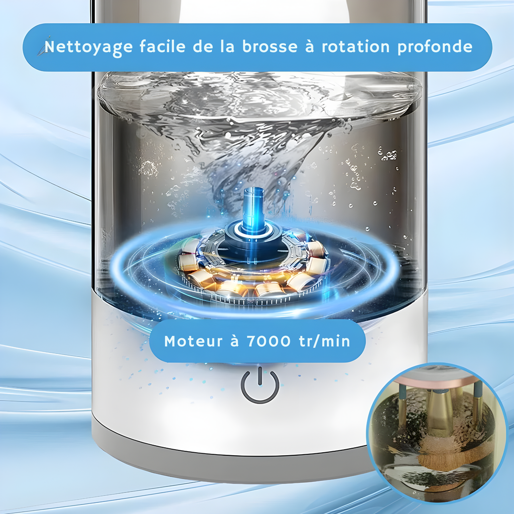 Nettoyeur de Pinceaux de Maquillage Électrique USB